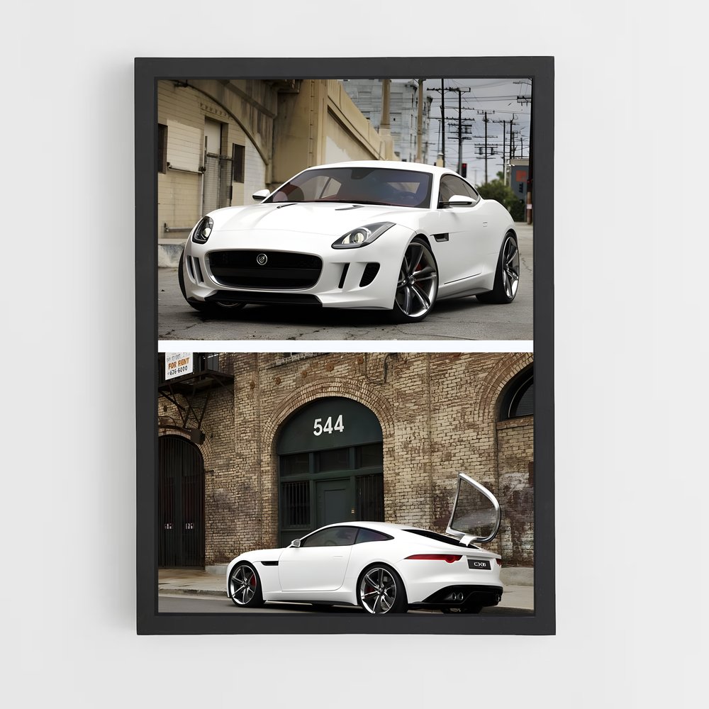 Poster Elegance Automobile F Touche poétique – affiche Jaguar (vue 2)